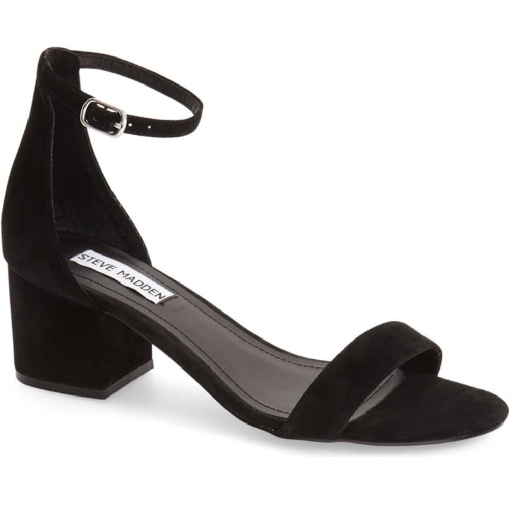 Steve Madden Irene Suede Black Sandals